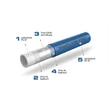 Țeavă încălzire în pardoseală PE-RT 16x2 mm cu strat EVOH, colac 600 m, KAN bluePERT 1829198237 strat EVOH
