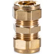 Detaliu fitting compresie alamă Ø 22 mm compatibil EN 1057