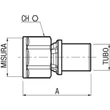 Racord presare drept 16 x 1/2", filet interior, FIV