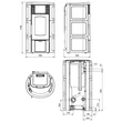 Termosemineu pe peleti, tip centrala, 5,4 - 18,1 kW, pentru 519 m3, Iside Idro H15, La Nordica-Extraflame, culoarea Bordeaux