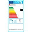 Eticheta energtica semineu pe lemne, din fonta, 7.3 kW, pentru 209 m3, cu geam ceramic, ISETTA.16, La Nordica-Extraflame