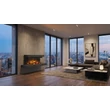 Șemineu electric LUMEN 870 antracit, montaj panoramic cu ramă