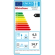 Eticheta energetica termosemineu pe peleti, tip centrala, 5,4–19 kW, putere transmisa apei 4,0–14,7 kW  pentru 545 m3, Iside Idro 5.0, La Nordica-Extraflame, culoarea Bordeaux