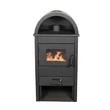 Semineu din otel, cu bolta, Termo K10, 9 kW, negru