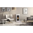 Ambient semineu pe peleti 3.2-8.0 kW, pentru 230 m3, KLAUDIA PLUS 5.0, negru, La Nordica-Extraflame