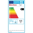 Eticheta energetica semineu pe peleti 2.5-6.5 kW 186 m³, KETTY 5.0, negru, La Nordica-Extraflame