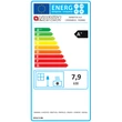 Eticheta energetica soba pe lemne, 7.9 kW, pentru 226 m³, ROSETTA 5.0, crem deschis Liberty, La Nordica-Extraflame