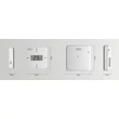 Termostat de cameră wireless cu modul WiFi, senzori temperatură și umiditate, opțiune senzor pardoseală, TECH EU-T-2x WiFi – detalii dimensiuni temperatură și umiditate
