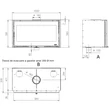 Focar de semineu, din fonta, pe combustibil solid, 8,1 kW, pentru 232 m3, Inserto 100 Wide, La Nordica-Extraflame