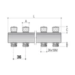 Distribuitor incalzire 2 cai, 1", 24 x 19, FIV