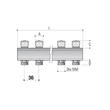 Distribuitor incalzire 8 cai, 1", 24 x 19, FIV