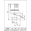 Supapa de siguranta 1/2", 2.5 bar, 91241ADAE ICMA