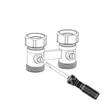 Robinet pentru radiatoare tip H, coltar, 1/2" - 3/4", Vekotrim, HEIMEIER