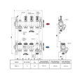 Distribuitor din inox pentru instalatii de incalzire prin pardoseala DN 25 – 12 x 3/4”, HERZ 1863212