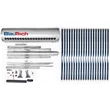 Panou solar presurizat pentru apă caldă menajeră, rezervor din inox 160 litri, 20 tuburi vidate, BlauTech Plus – piese