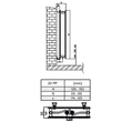 Calorifer vertical 20 / 1400 x 500, din otel, EURAD-PLUS