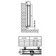 Calorifer vertical 20 / 1600 x 500, din otel, EURAD-PLUS