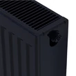 Calorifer din otel tip panou, 22, DK, 600 x 600 mm, negru, EURAD