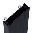 Calorifer din otel, tip panou, model vertical, 20 / 1800 x 600, negru, EURAD-PLUS