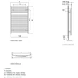 Radiator de baie port-prosop, 500 x 1222, 511 W, alb, arcuit, Banga, Purmo