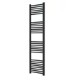 Calorifer portprosop pentru baie, decorativ, negru, drept, cu 28 tevi, 400 x 1600, 602 W