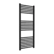 Calorifer portprosop pentru baie, decorativ, negru, drept, cu 21 tevi, 500 x 1200, 535 W