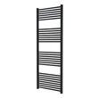 Calorifer portprosop pentru baie, decorativ, negru, drept, cu 28 tevi, 600 x 1600, 825 W