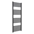 Calorifer portprosop pentru baie, decorativ, negru, drept, cu 28 tevi, 600 x 1600, 825 W