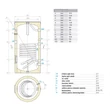 Boiler indirect cu 1 serpentina, 500 litri, montaj pe pardoseala, izolat, EV 15S 500 75, Tesy