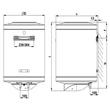 Boiler electric 120 l, 2400 W, SMILEY SY120R, HAJDU