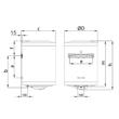 Boiler electric 80 l, 1800 W, SMART Z80SMART, HAJDU