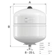 Vas expansiune 8 l pentru apa potabila si apa calda menajera, Flofix 25290 FLAMCO