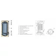 Boiler 200 litri, cu 1 serpentina marita, pentru pompe de caldura, 09030107202002, SUNSYSTEM