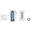 Boiler 300 litri, cu 1 serpentina marita, pentru pompe de caldura, 9030107202014, SUNSYSTEM