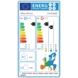Eticheta energetică aparat aer conditionat inverter split 12000 BTU A+++ WiFi cu micropori racire-incalzire dezumidificare lumina UVC silentios design elegant BlauTech Premium Plus