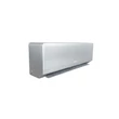 Vedere frontala laterala unitate interioară aparat aer conditionat inverter split, 9000 BTU, A+++, gri, WiFi, cu micropori, racire-incalzire, dezumidificare, lumina UVC, silentios, design elegant, BlauTech Premium Plus