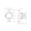 Dimensiuni pompa de recirculare apa calda GRUNDFOS ALPHA1 25-40 180, 93074166, 27 W, H max. 1.89 m, Q max. 1.65 mc/h, 180 mm, 230 V