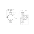 Dimensiuni pompa de recirculare apa calda GRUNDFOS ALPHA2 GO 25-40 180, 93074225, 21 W, H max. 2.06 m, Q max. 1.53 mc/h, 180 mm, 230 V