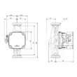 Pompa Grundfos ALPHA2 GO 25-90 180 dimensiuni port-to-port 180 mm