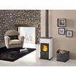 Semineu pe lemne, 7 kW, cu geam ceramic, alb, TEA 5.0, La Nordica-Extraflame