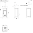 Semineu pe lemne, 7 kW, cu geam ceramic, alb, TEA 5.0, La Nordica-Extraflame