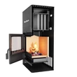 Șemineu termic pe lemne cu geam termoizolant – 18.4 kW, culoare bej, BlauTech