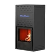 Termoșemineu pe lemne BlauTech BT-HIDRO15 A cu focar din oțel și geam termorezistent