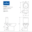 Set wc compact 579 Etiuda New CleanOn 010, 3/6l, pentru persoane cu dizabilitati, K11-0221, CERSANIT