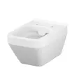 Wc suspendat CREA rectangular Clean On cu sistem de fixare ascunsa, fara capac