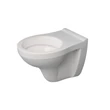 Vas WC suspendat cu evacuare orizontală, alb, distribuitor ceramic, GLADYS SYDNEY 20210334 vedere laterală