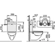 Rezervor WC961-2v dual flush montabil pe vas 94.504.01 SANIT