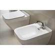 Capac WC subtire Crea rectangular duroplast, antibacterian, inchidere lenta, demontare rapida cu un buton CERSANIT K98-0178