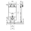 Modul WC autoportant Montus C 90 030610099 SCHELL