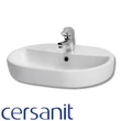 Lavoar Cersanit Caspia, montat pe blat, oval, alb, 60 cm